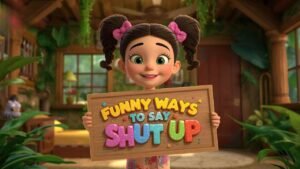 funny ways to say shut up
