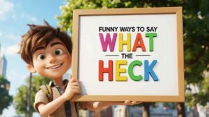 funny ways to say what the heck