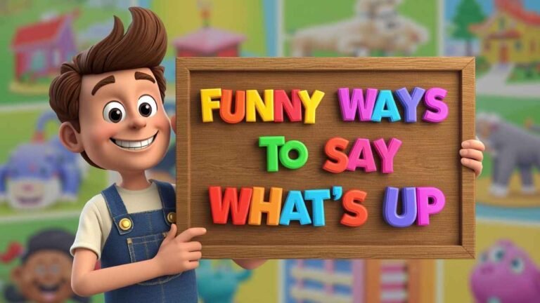 funny ways to say what's up