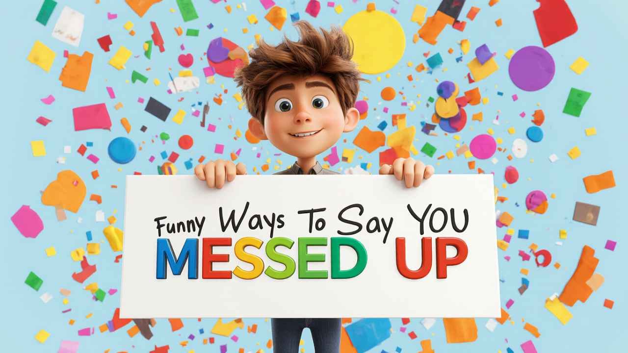 funny ways to say you messed up