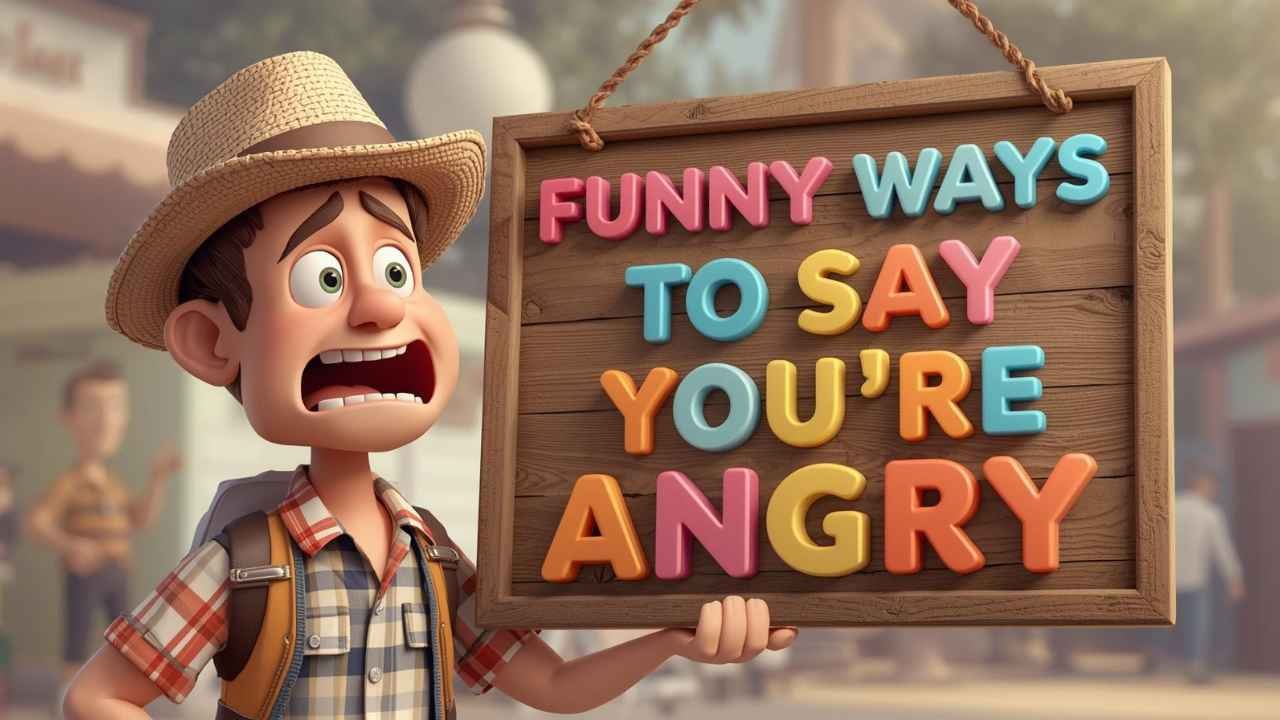 funny ways to say you're angry