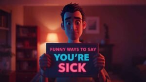 funny ways to say you're sick