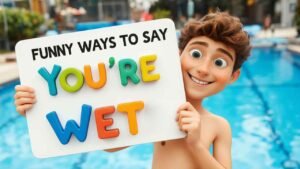 funny ways to say you're wet