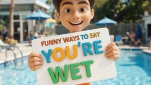 funny ways to say you're wet