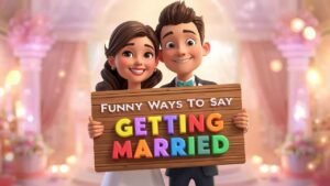 funny ways to say getting married