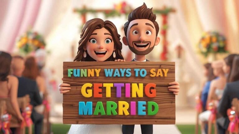 funny ways to say getting married