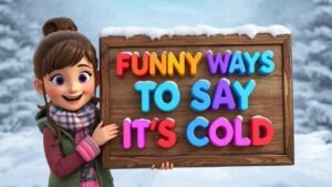 funny ways to say its cold