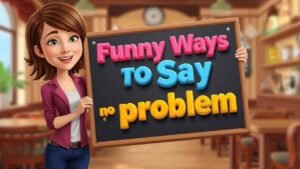 funny ways to say no problem