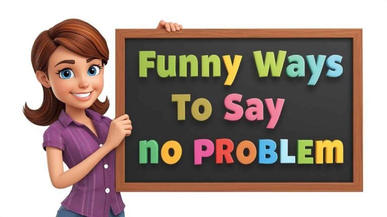funny ways to say no problem